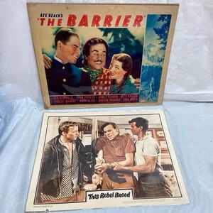 The Barrier (1937) and This Rebel Breed (1960) Movie Posters